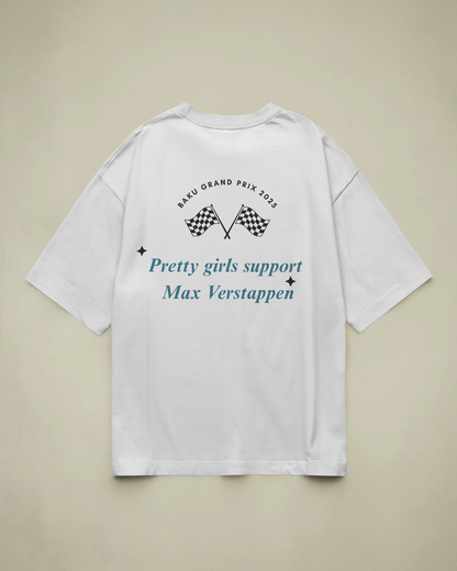 Pretty Girls Support F1 Tee - Baku Grand Prix 2025 Edition